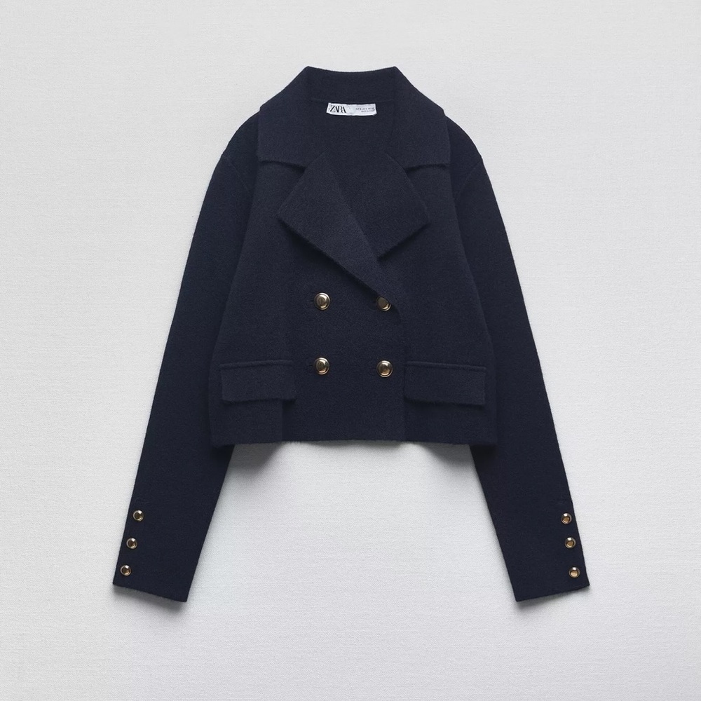 Zara CROPPED -KNIT CARDIGAN